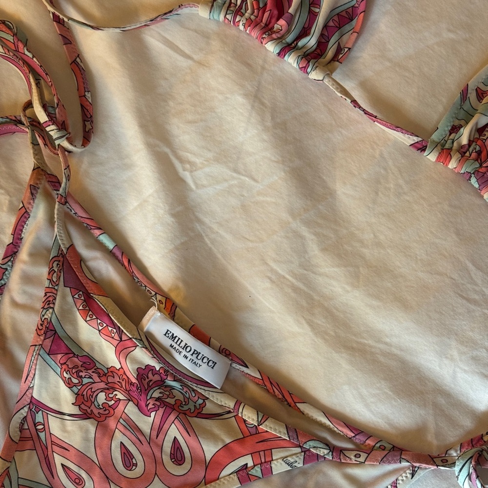 EMILIO PUCCI printed string bikini